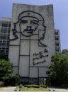 Ministry of the Interior with a steel memorial to Cuban hero Ernesto Che Guevara - Revolution Square, Havana, Cuba