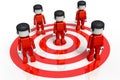 MiniToy Red Target Group Royalty Free Stock Photo