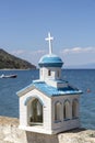 miniture Greek chapel Royalty Free Stock Photo