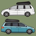 Minivan car body