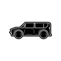 minivan car icon. Element of Cars for mobile concept and web apps icon. Glyph, flat icon for website design and development, app Royalty Free Stock Photo