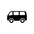 Minivan icon. One of set web icons Royalty Free Stock Photo