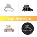 Minivan taxis icon