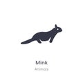 mink icon. isolated mink icon vector illustration from animals collection. editable sing symbol can be use for web site and mobile