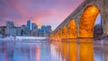 Minneapolis downtown skyline in Minnesota, USA Royalty Free Stock Photo