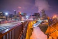 Minneapolis downtown skyline in Minnesota, USA Royalty Free Stock Photo