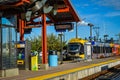 Minneapolis Hiawatha Light Rail Station Royalty Free Stock Photo