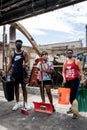 Volunteers clean up graffiti and trash after looting and minneapolis riots for George Floyd in Black Lives Matter protests