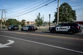 police gathering to control minneapolis riots Royalty Free Stock Photo