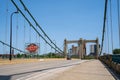 The Father Louis Hennepin Bridge in downtown Minneapolis Minnesota Royalty Free Stock Photo