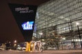 Minnesota Vikings US Bank Stadium in Minneapolis at Night, site of Super Bowl 52 Royalty Free Stock Photo