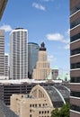 Minneapolis old and modern downtown city buildings Royalty Free Stock Photo