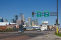 Minneapolis road near downtown Royalty Free Stock Photo