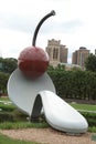 Minneapolis Sculpture Garden: Spoonbridge and Cherry Royalty Free Stock Photo