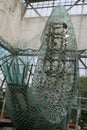 Minneapolis Sculpture Garden: standing glass fish Royalty Free Stock Photo