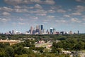 Minneapolis Skyline over Golden Valley from Plymouth, Minnesota Royalty Free Stock Photo