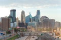 Minneapolis Skyline and Road Construction