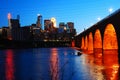 Minneapolis Skyline and the Stone Arch Bridge