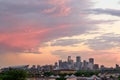 Minneapolis Skyline at Sunset Royalty Free Stock Photo