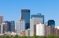 Minneapolis Skyline from Walker Art Center Royalty Free Stock Photo