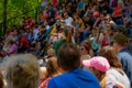 Crowd Watches Bird Show at Minneapolis Zoo