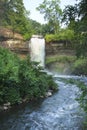 Minnehaha Falls on a summer morning Royalty Free Stock Photo