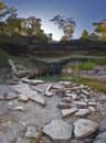 Minnehaha Falls vertical panorama Royalty Free Stock Photo