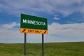 US Highway Exit Sign for Minnesota Royalty Free Stock Photo