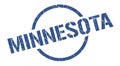 Minnesota stamp. Minnesota grunge round isolated sign.