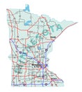 Minnesota State Interstate Map