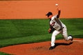 A Minnesota Twins pitcher fires a fastball