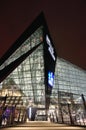 Minnesota Vikings US Bank Stadium in Minneapolis at Night, site of Super Bowl 52 Royalty Free Stock Photo