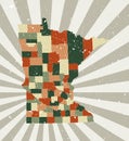 Minnesota vintage map. Royalty Free Stock Photo