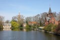 Minnewater in Bruges, Belguim Royalty Free Stock Photo