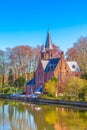 Minnewater lake, Bruges, Belgium Royalty Free Stock Photo
