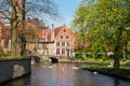 Minnewater in Brugge, Belgium Royalty Free Stock Photo