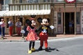 Minnie and Mickey Mouse at Disneyland Royalty Free Stock Photo
