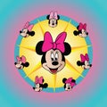 Minnie Mouse face expressions color vector set disney cartoon editorial