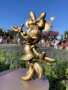 Minnie Mouse`s Fab 50 Statue in the Magic Kingdom, Orlando, Florida Royalty Free Stock Photo