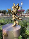 Minnie Mouse`s Fab 50 Statue in the Magic Kingdom, Orlando, Florida Royalty Free Stock Photo