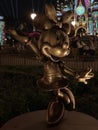 Minnie Mouse`s, Fab 50th Statue Outside Cinderella`s Castle, Orlando, FL Royalty Free Stock Photo