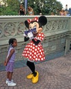 Minnie Mouse signs autograph Royalty Free Stock Photo