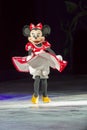 Minnie Mouse Skating on Ice Royalty Free Stock Photo