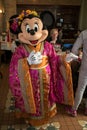 Minnie mouse in a traditional Chinese outfit