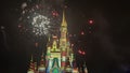 2022 Minnies Wonderful Christmastime Fireworks at Magic Kingdom at Walt Disney World in Orlando, Florida Royalty Free Stock Photo