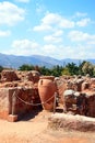 Minoan building ruins at Malia. Royalty Free Stock Photo