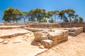 The Minoan Palace of Phaistos on Crete, Greece Royalty Free Stock Photo