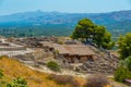 Minoan Palace of Phaistos at Greek island Crete Royalty Free Stock Photo