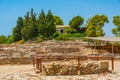 Minoan Palace of Phaistos at Greek island Crete Royalty Free Stock Photo