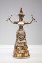 Minoan Statuette Snake Goddess in Heraklion Archaeological Royalty Free Stock Photo